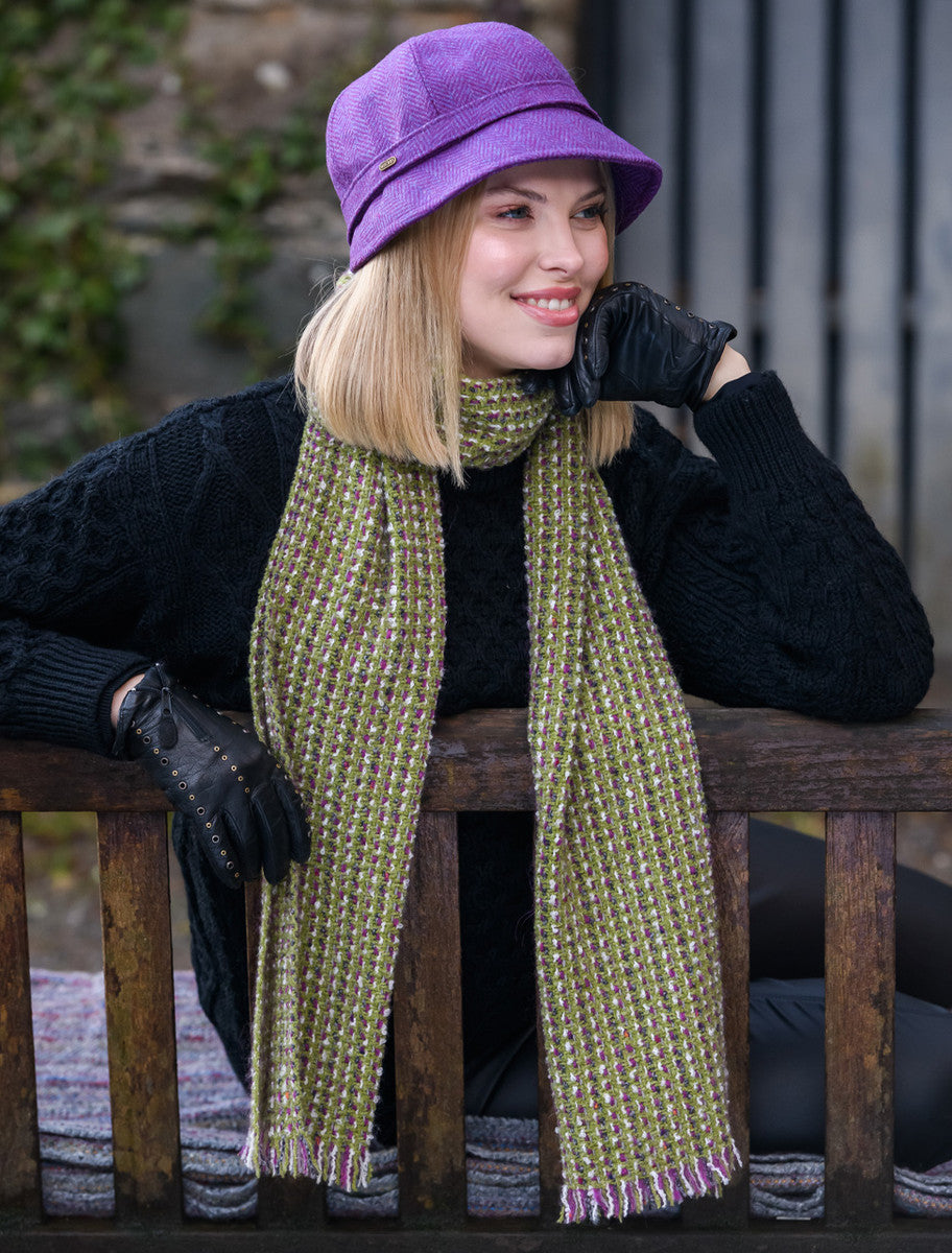 Atlantic Scarf - Kiwi & Pink