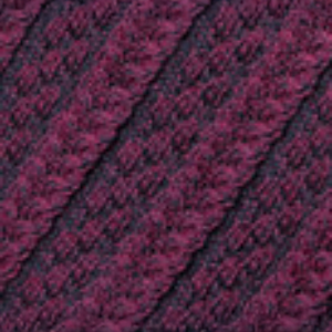 Plated Aran Poncho with Button Detail - Navy Berry