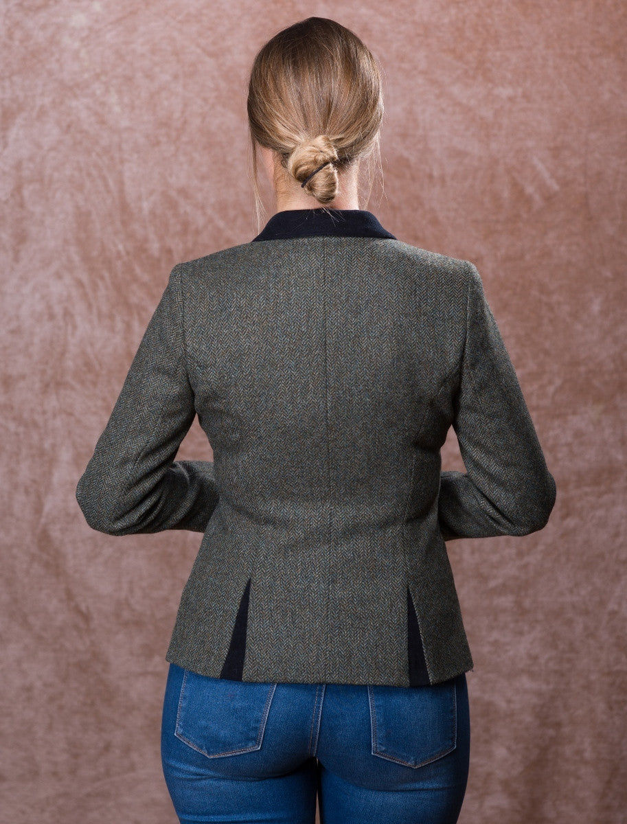 Niamh Tweed Blazer - Green Fields