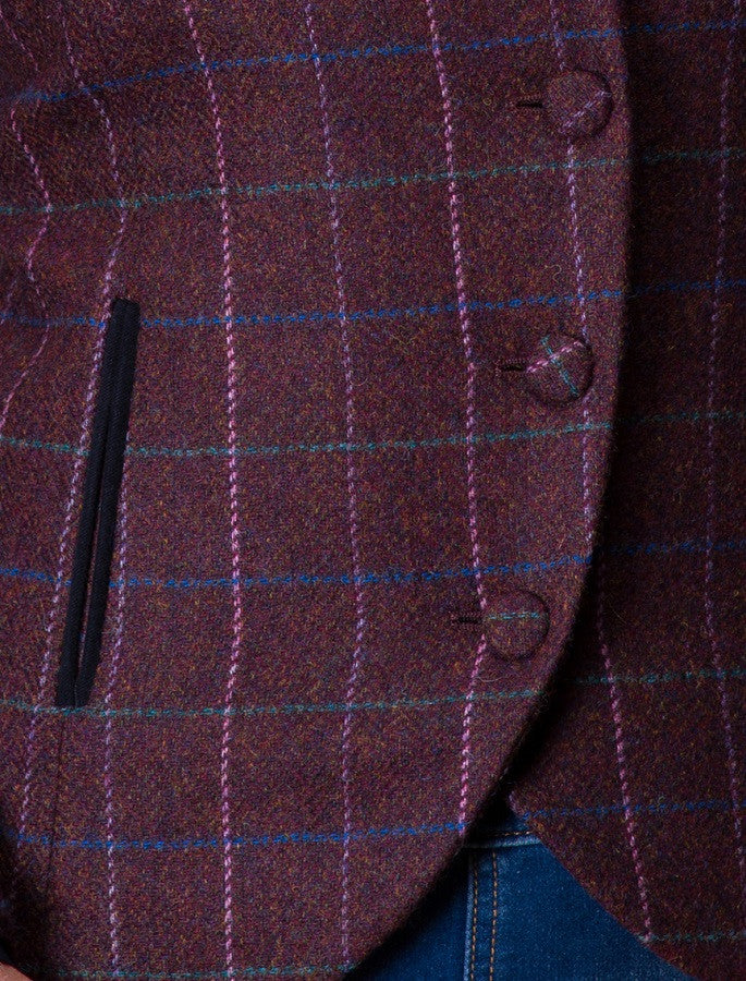 Niamh Tweed Blazer – Winter Berry