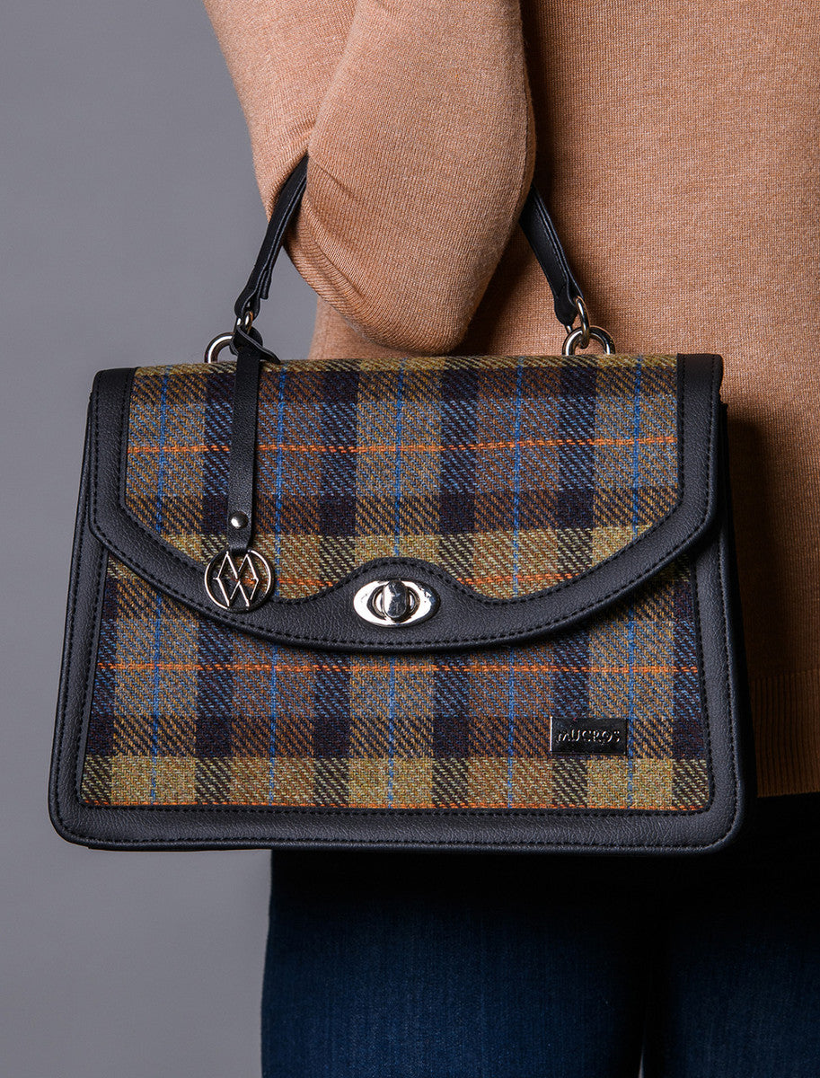 Orla Tweed Bag - Blue Mustard