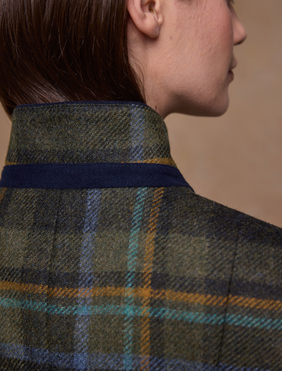 Pamela Tweed Coat - Sage & Emerald