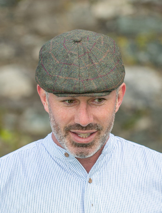 Peaky Blinders 8 Panel Cap - Green Box Check