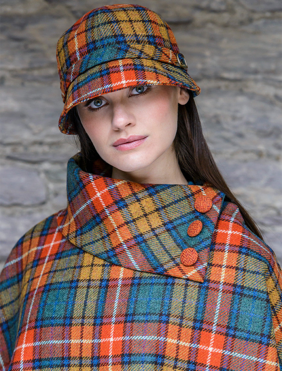 Mucros Poncho - Summer Plaid