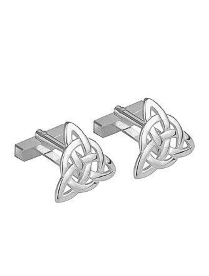 Rhodium Plated Trinity Cufflinks