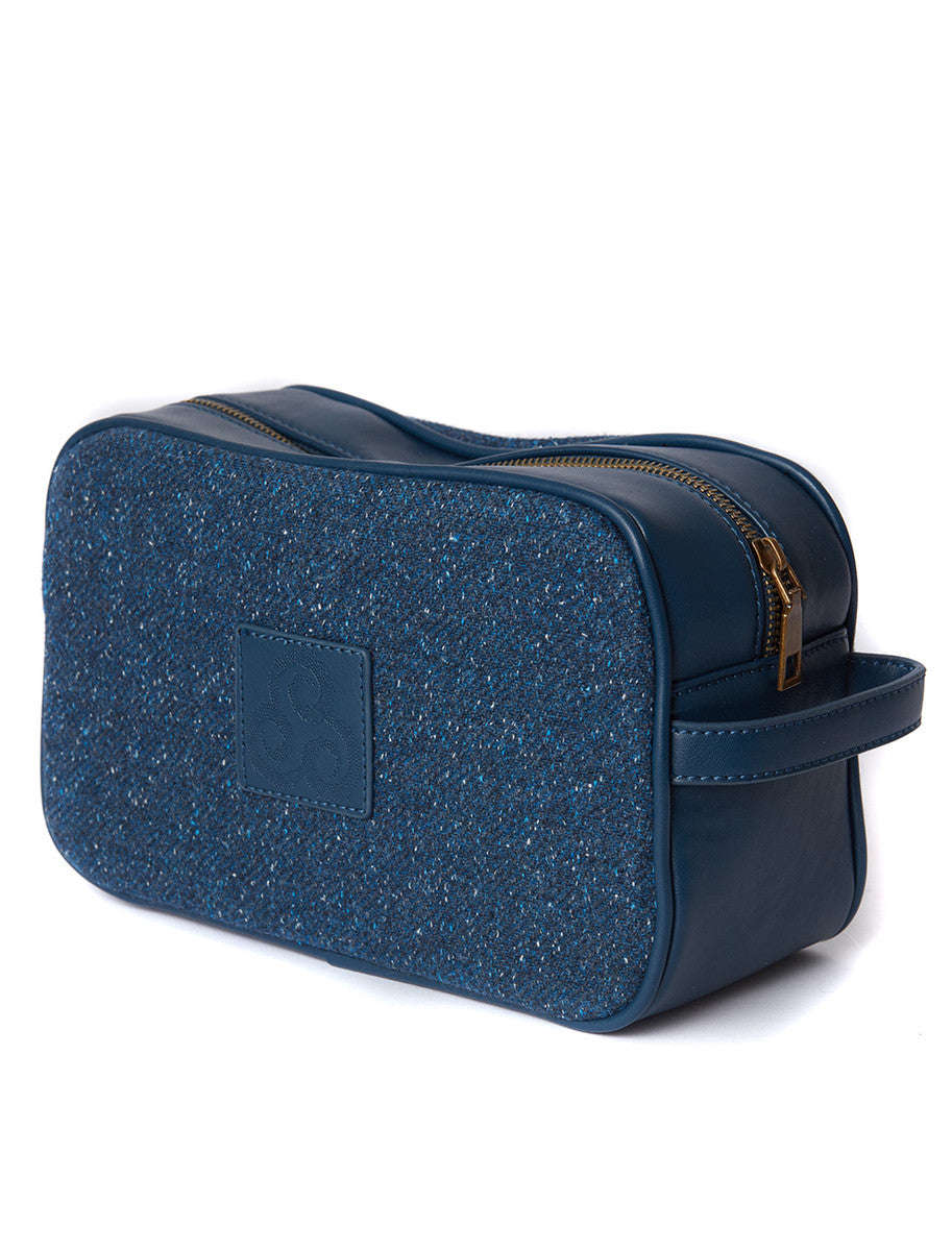 Kerry Tweed Washbag - Midnight Blue