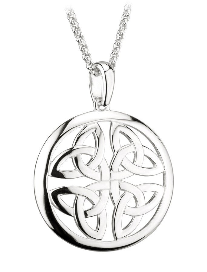 Sterling Silver Four Trinity Knot Pendan