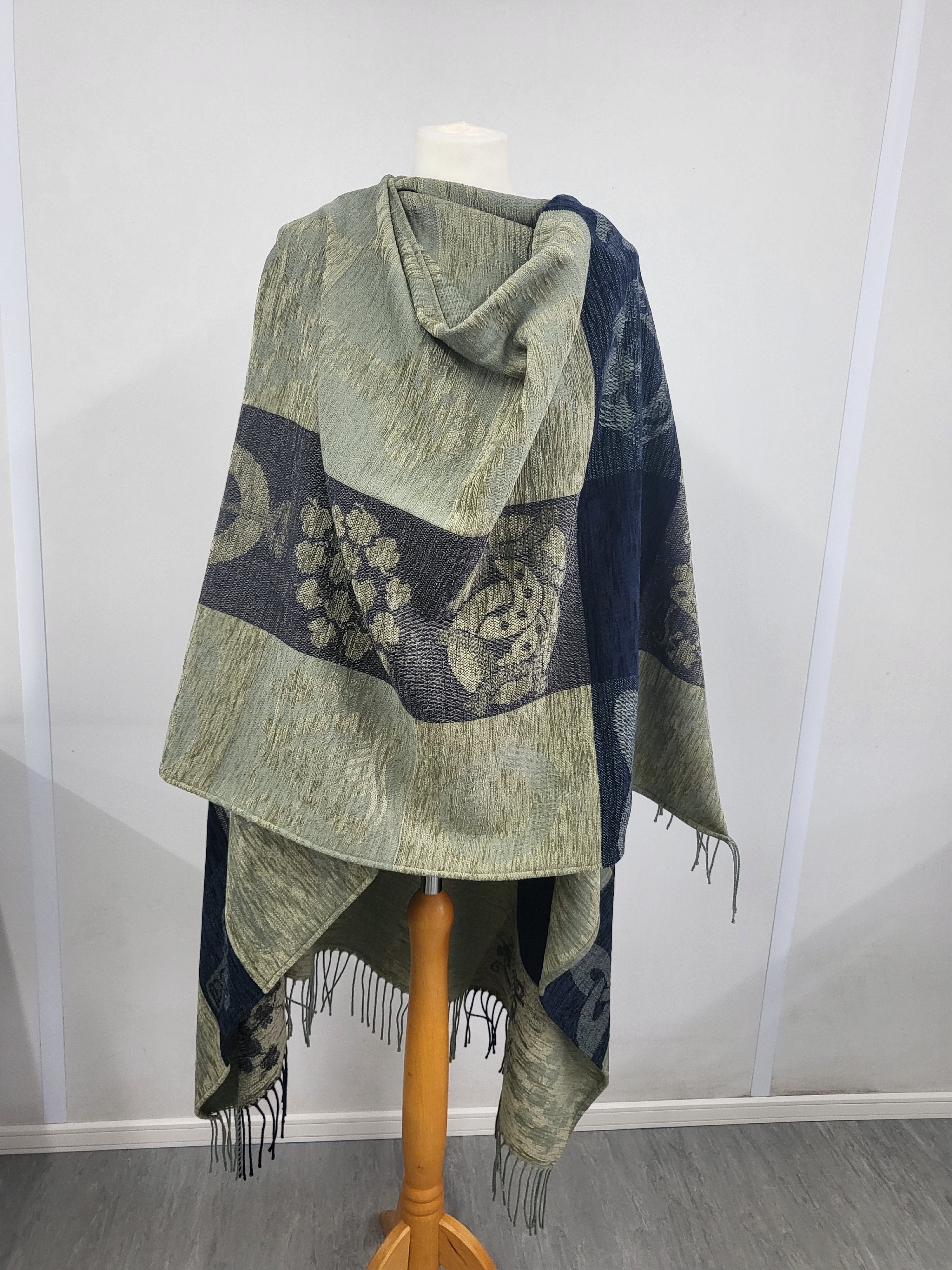 Lambswool Celtic Ruana Wrap