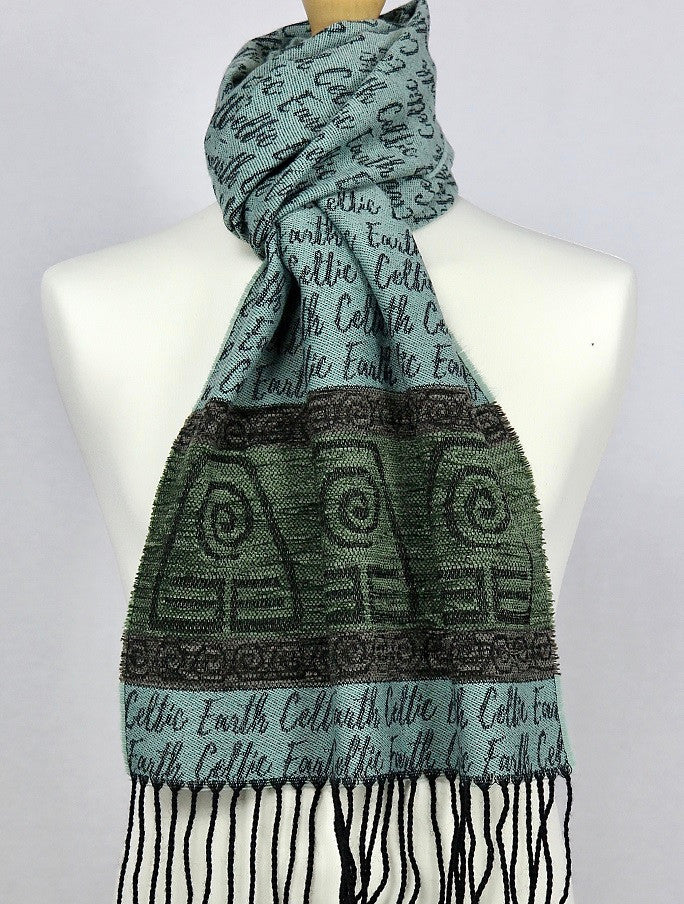 Celtic Border Element Scarf - Earth