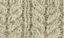 Aran Cable Headband With Flower