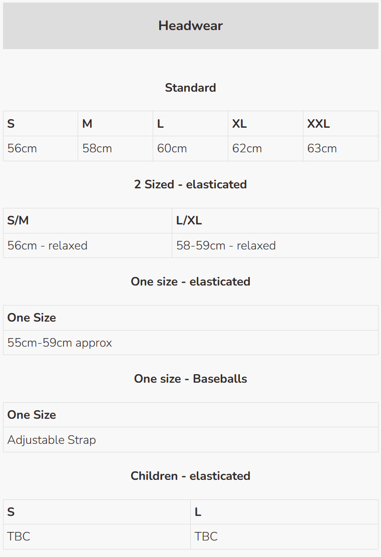 Size Guide