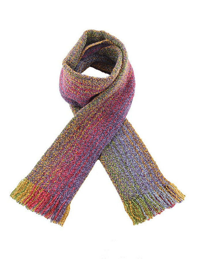 Wool Cashmere Skellig Scarf - Multi-Vibrant