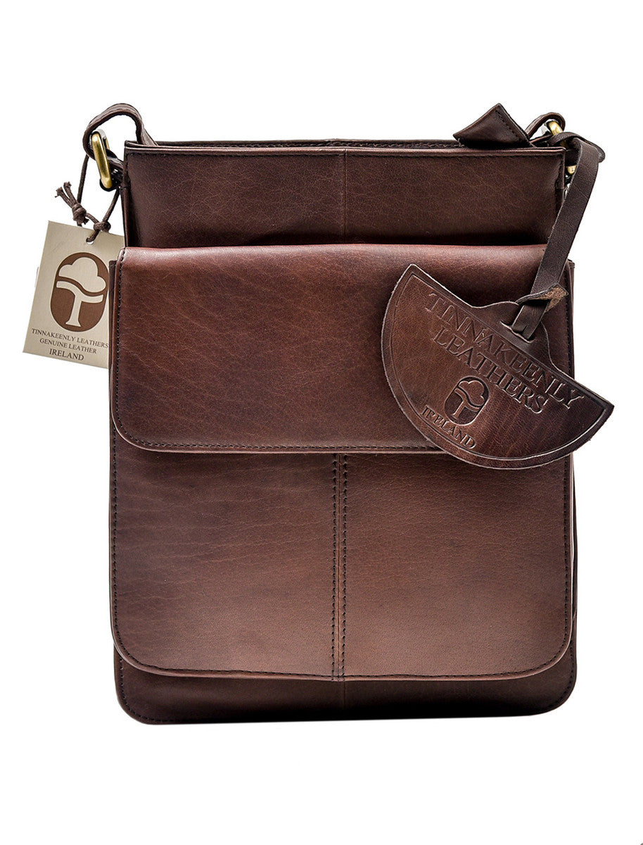 Irish Leather Sling Bag - Brown