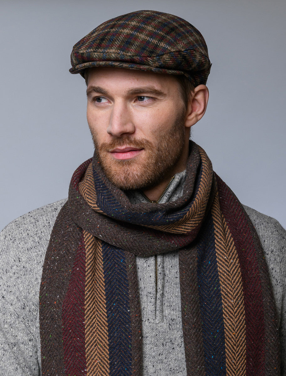 Trinity Tweed Flat Cap - Tartan Check