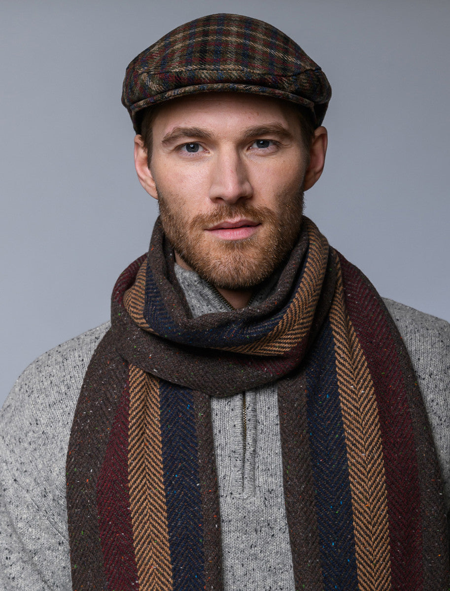 Trinity Tweed Flat Cap - Tartan Check
