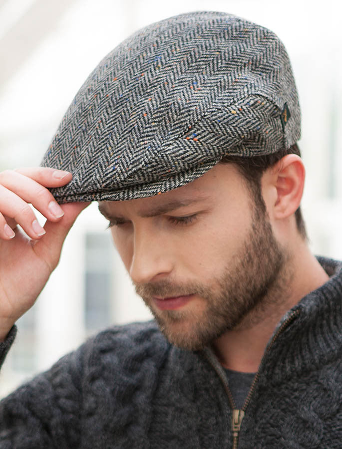 Trinity Tweed Flat Cap - Grey
