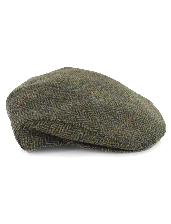 Trinity Tweed Flat Cap - Forest Green