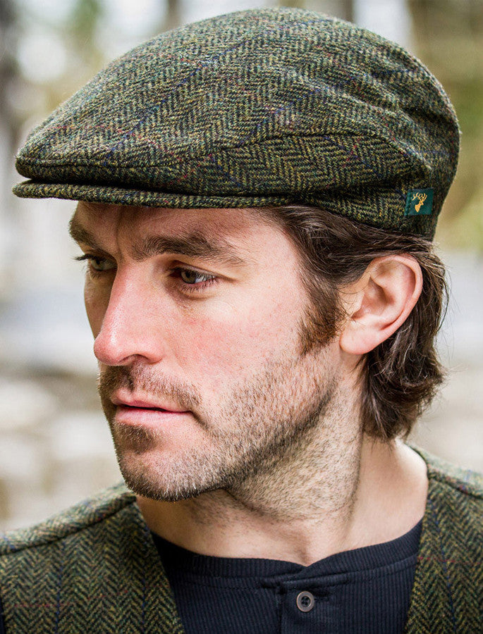 Trinity Tweed Flat Cap - Forest Green