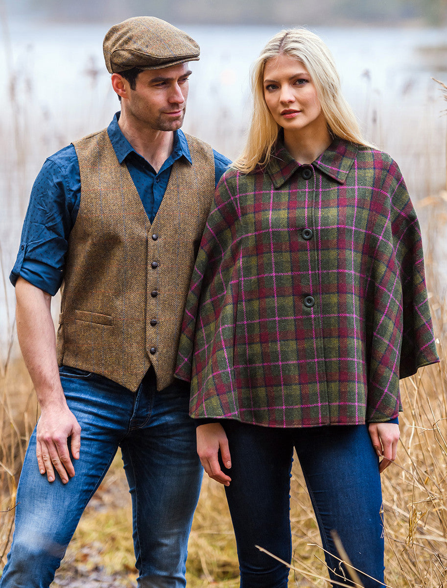 Trinity Tweed Flat Cap - Light Brown