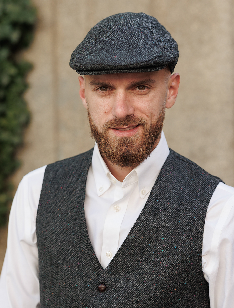 Donegal Tweed Waistcoat - Charcoal Fleck