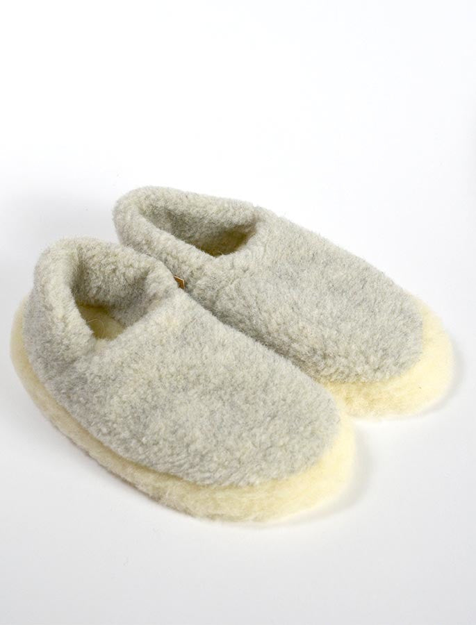 Merino Wool Slipper - Grey