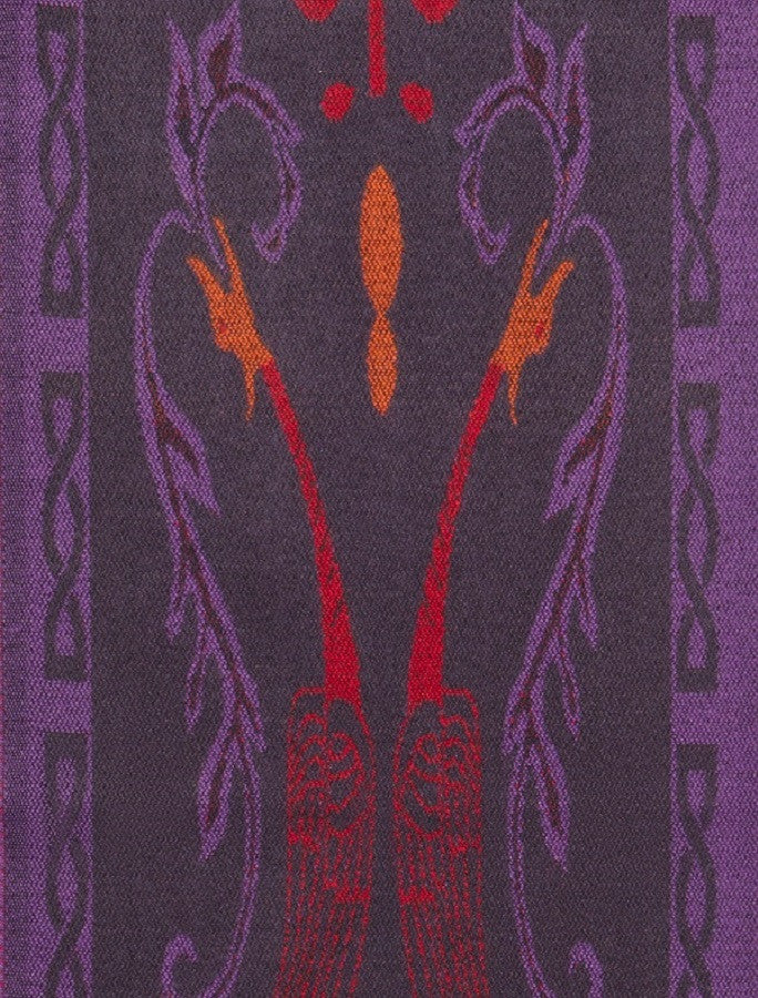 Book Of Kells Celtic Scarf - Purple