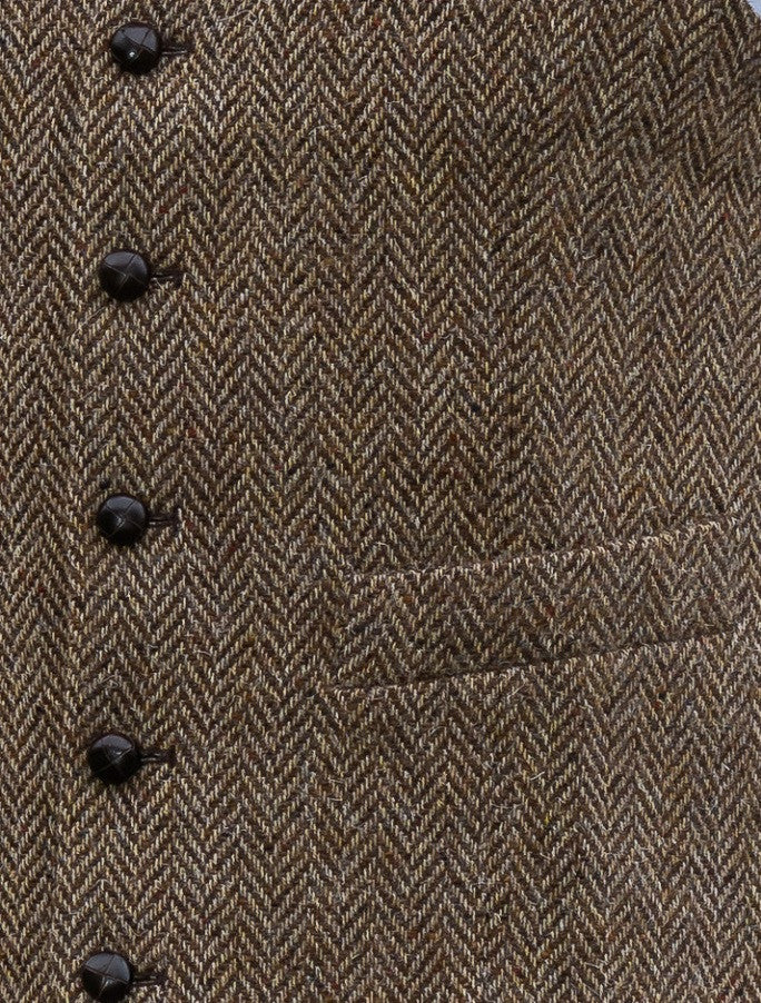 Donegal Tweed Waistcoat - Brown