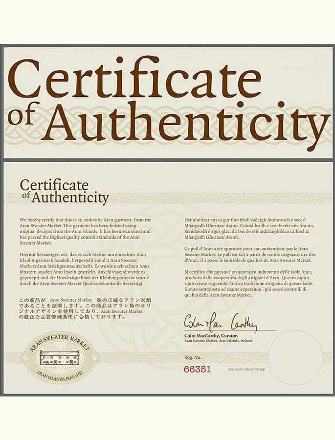 Certificate of Authencity