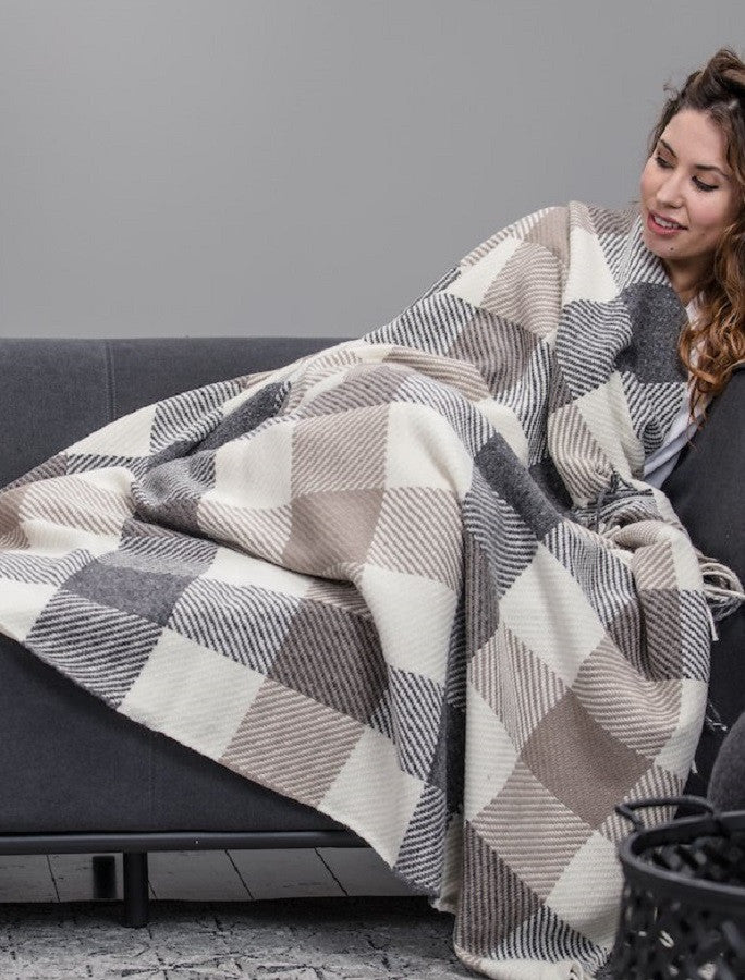 Merino Throw - Classic Check