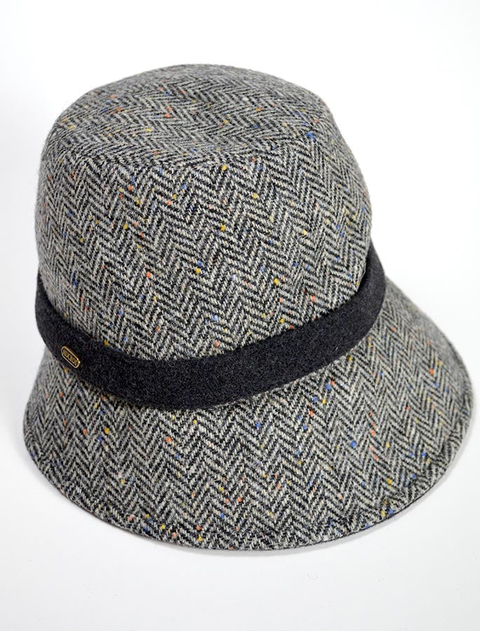 Ladies Tweed Clodagh Cap - Grey
