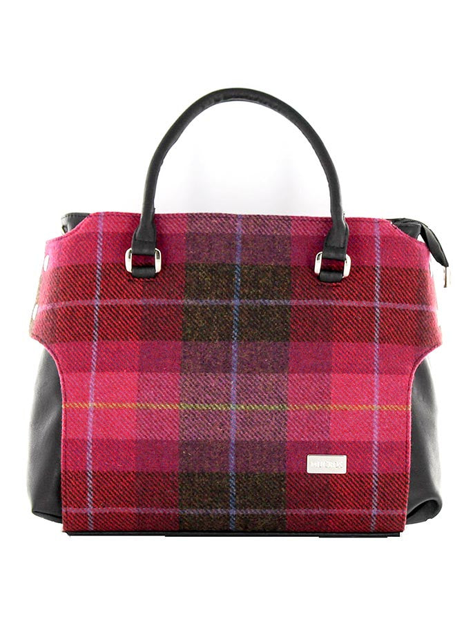 Emily Tweed Bag - Pink Plaid