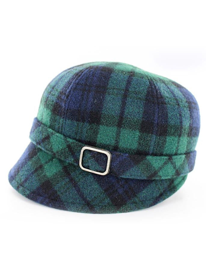 Ladies Tweed Flapper Cap - Blackwatch