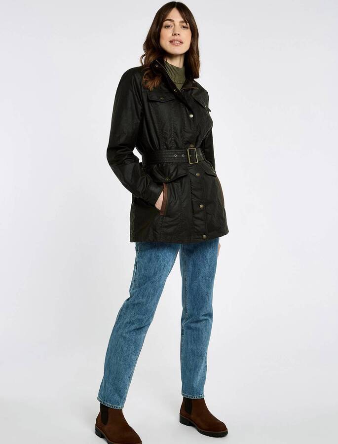 Gandon Belted Wax Cotton Jacket - Verdi Gris