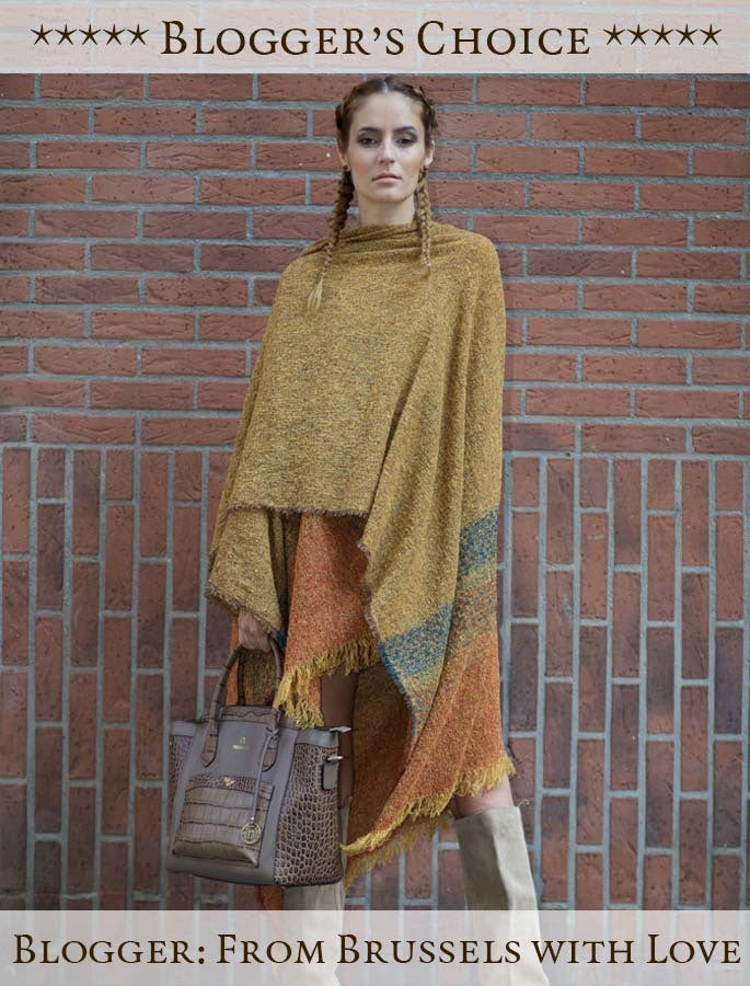 Lambswool Celtic Ruana Wrap - Gold