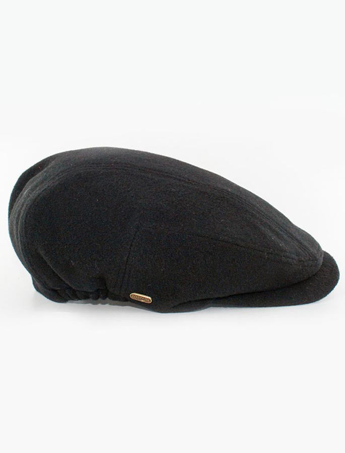 Kerry Tweed Flat Cap - Black