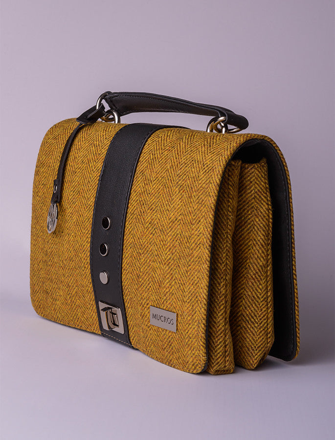 Fiona Tweed Bag - Mustard