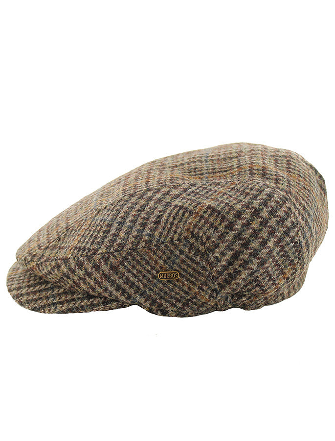 Kerry Tweed Flat Cap - Brown Mix