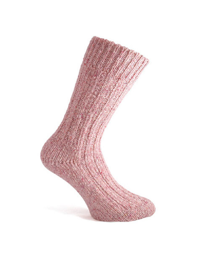 Wool Socks - Light Pink Fleck