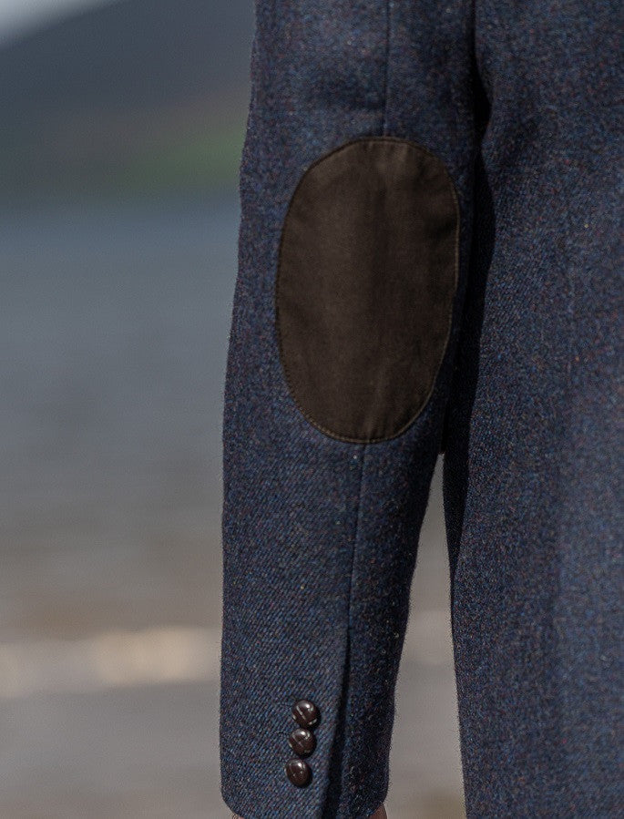 Ryan Navy Classic Fit Irish Tweed Jacket