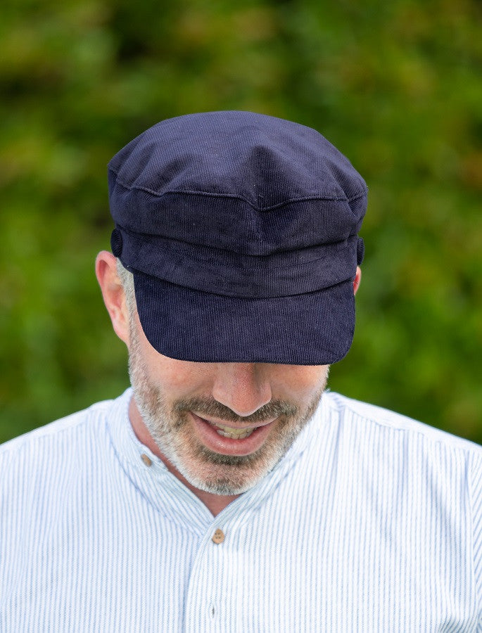 Wild Atlantic Skipper Cord Cap- Navy