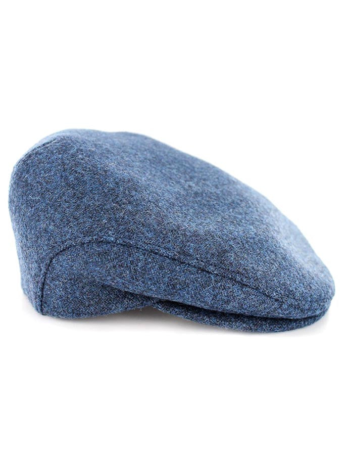 Trinity Tweed Flat Cap - Blue