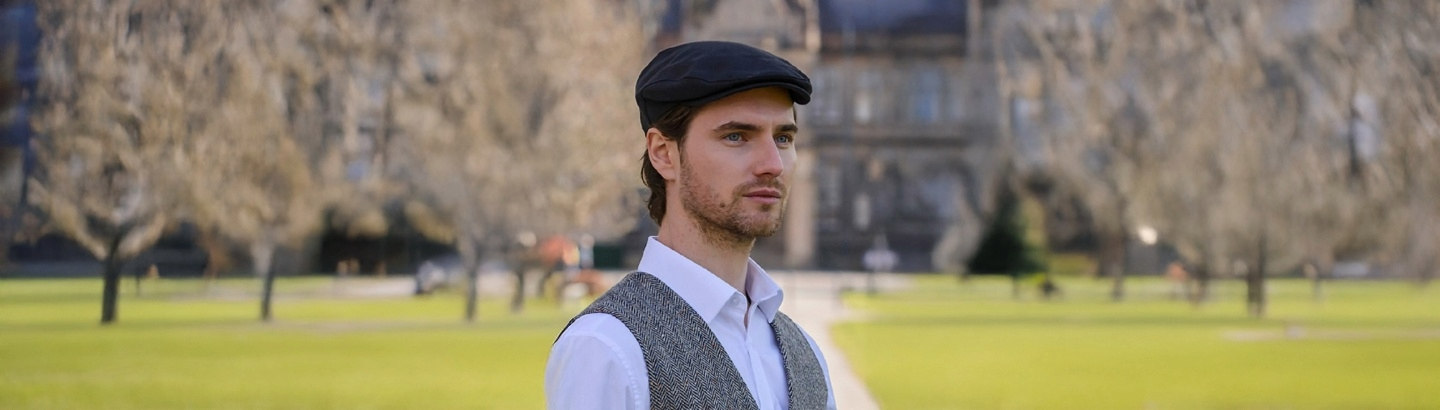 Irish Linen Flat Caps