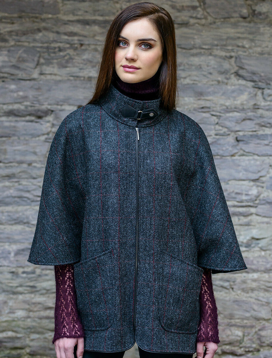 Charcoal &amp; Red Plaid