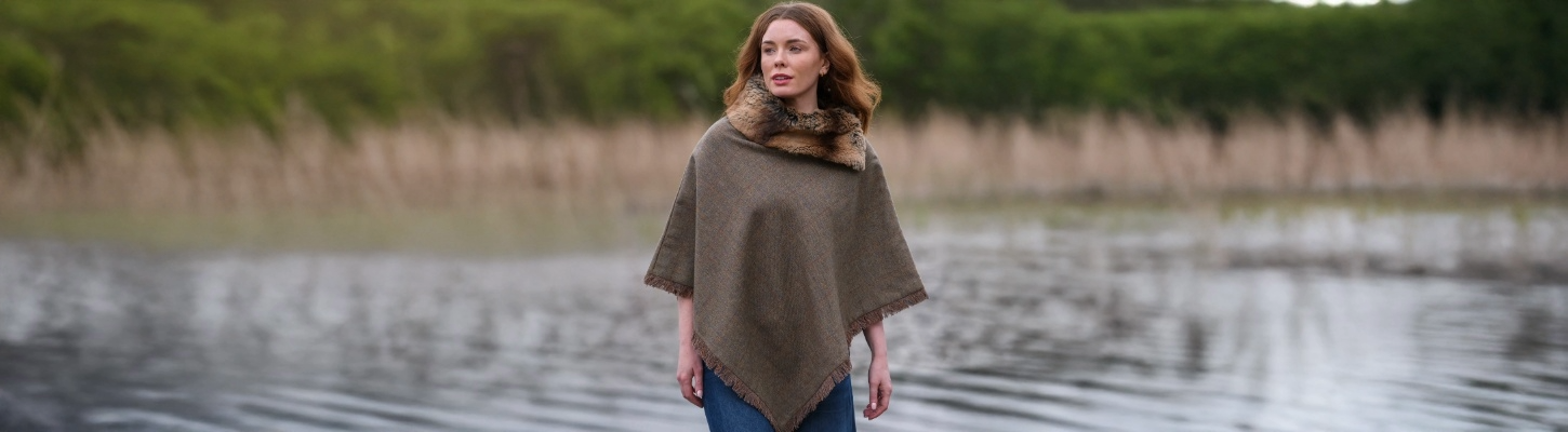Dubarry of Ireland Tweed Ponchos