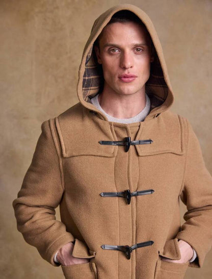Gents Alex Wool Duffel Coat - Carmel