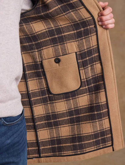 Ladies Alex Wool Duffel Coat - Camel