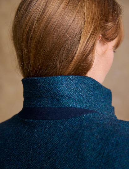 Sasha Tweed Blazer – Aqua Marine 