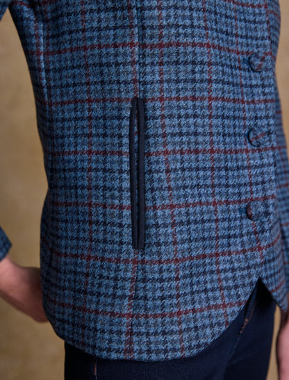 Niamh Tweed Blazer – Navy Hacking Check 