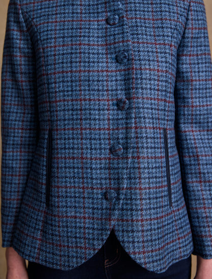 Niamh Tweed Blazer – Navy Hacking Check 