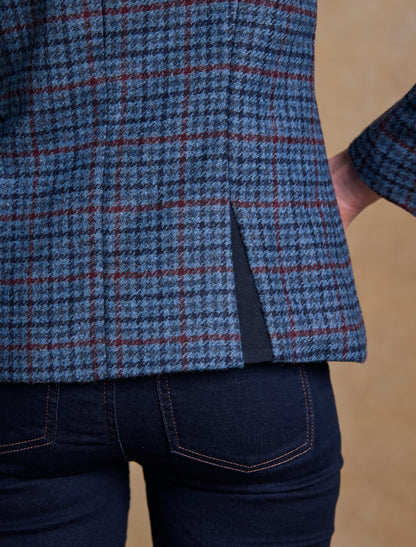 Niamh Tweed Blazer – Navy Hacking Check 